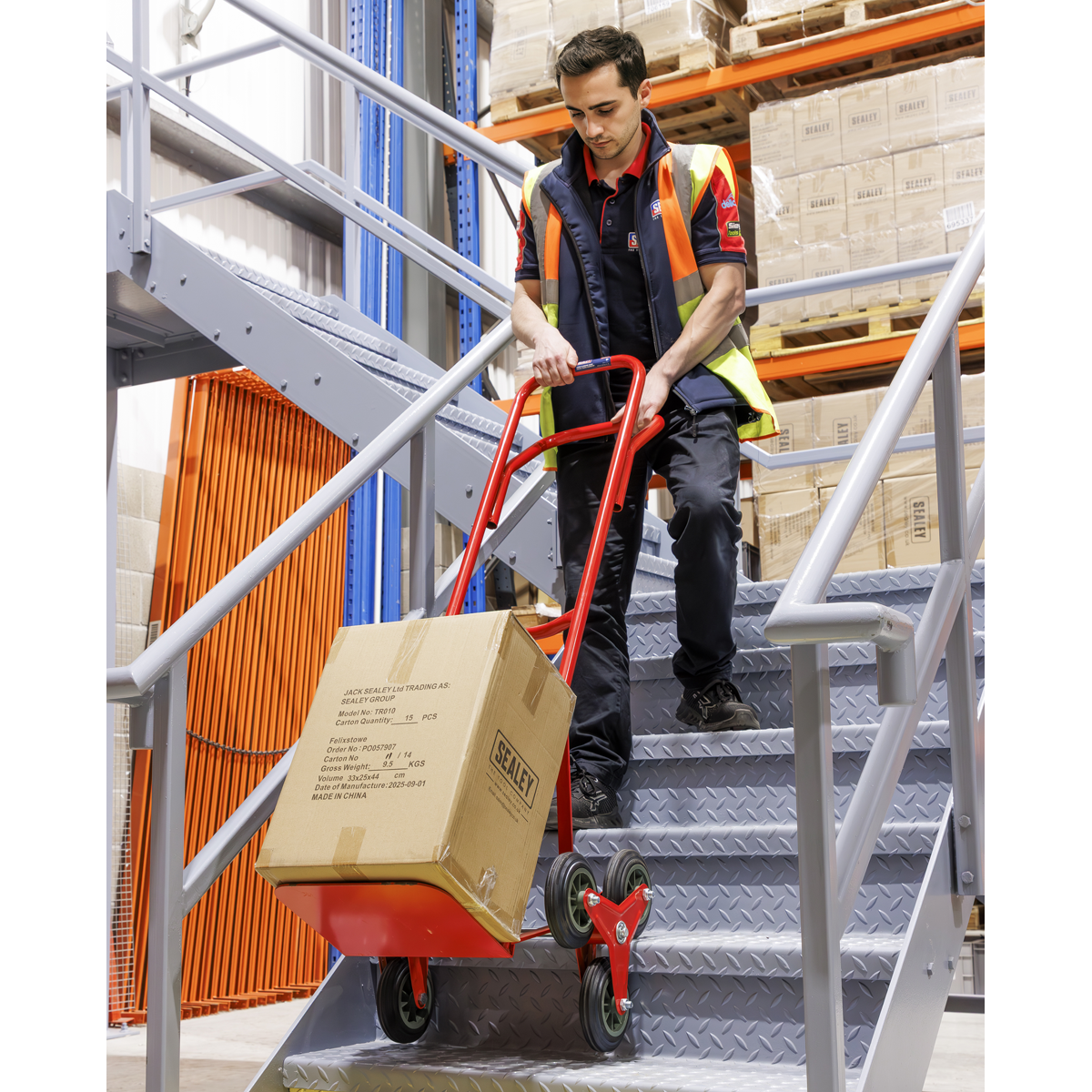 Stair Climbing Sack Truck with Solid Tyres 150kg Capacity CST985