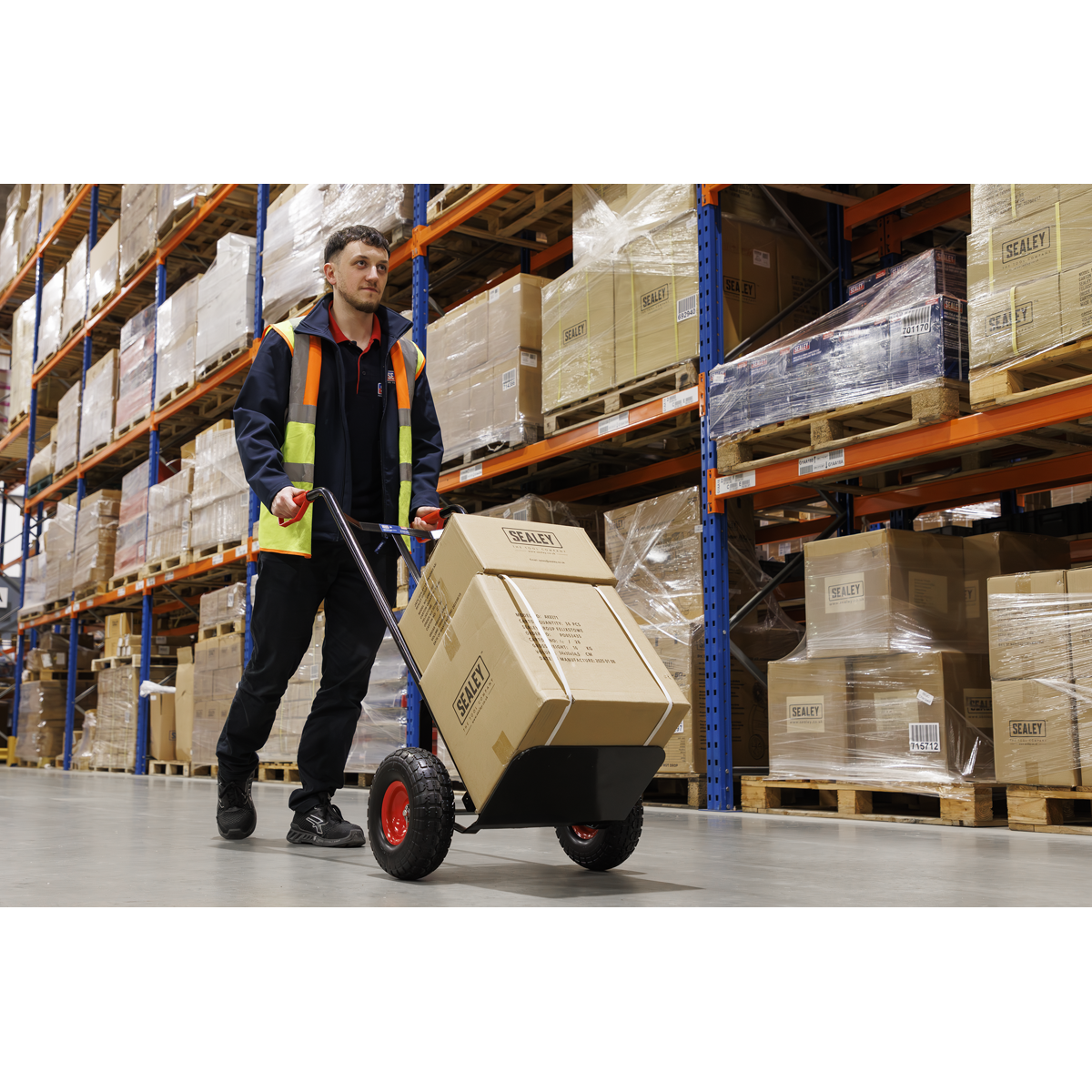 Heavy-Duty Sack Truck with PU Tyres 250kg Capacity CST987HD