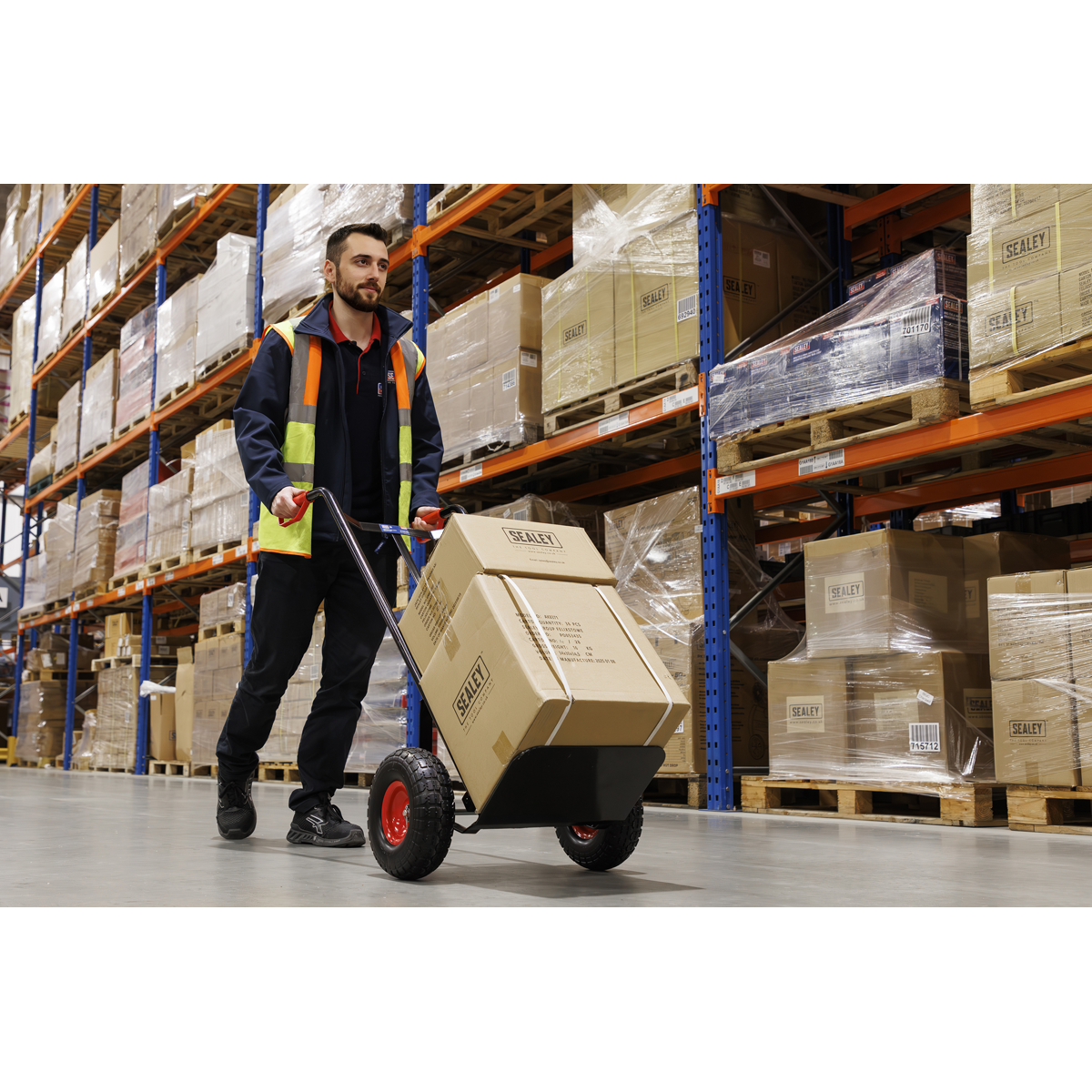 Heavy-Duty Sack Truck with PU Tyres 250kg Capacity CST987HD