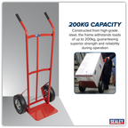 Sack Truck with Pneumatic Tyres 200kg Capacity CST987