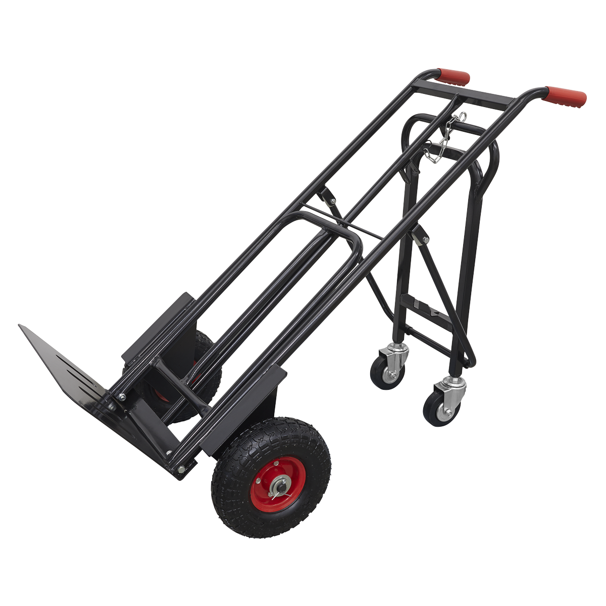 Heavy-Duty 3-in-1 Sack Truck with PU Tyres 300kg Capacity CST989HD