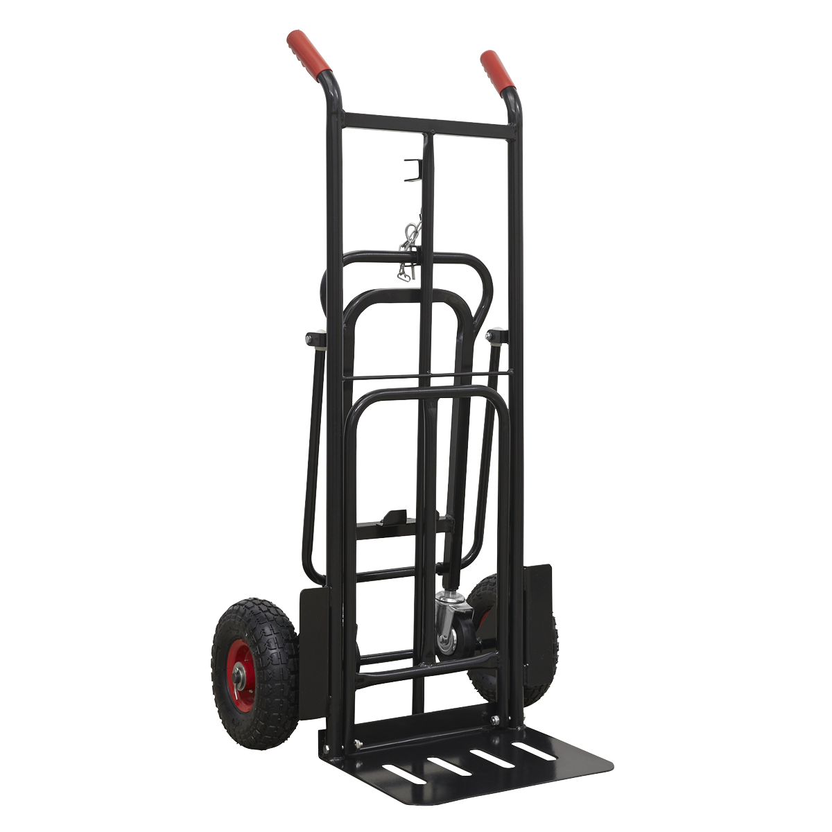 Heavy-Duty 3-in-1 Sack Truck with PU Tyres 300kg Capacity CST989HD
