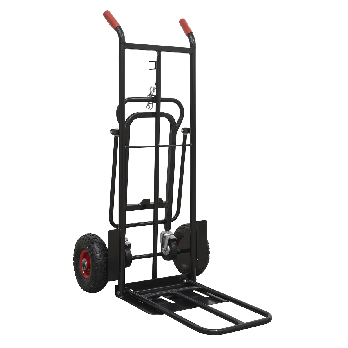 Heavy-Duty 3-in-1 Sack Truck with PU Tyres 300kg Capacity CST989HD