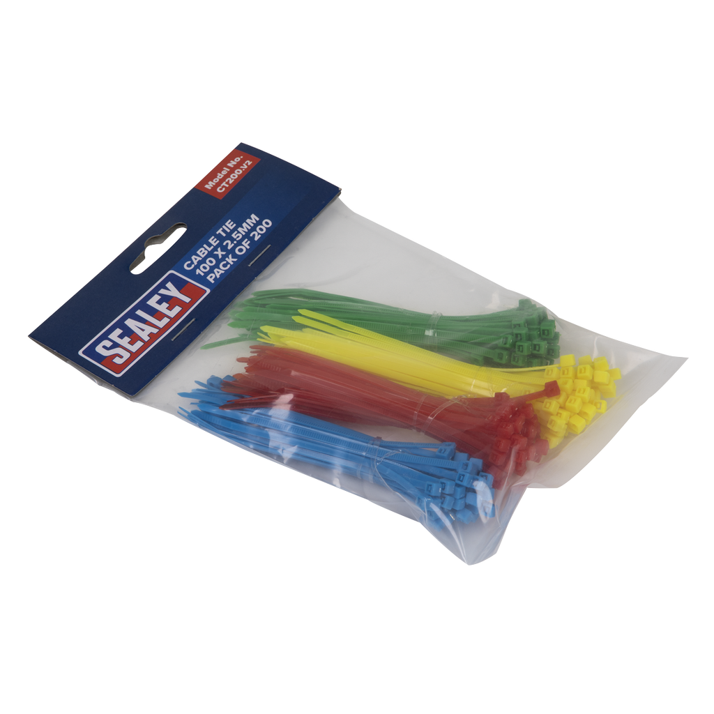 Cable Tie Assortment 100 x 2.5mm - Pack of 200 CT200
