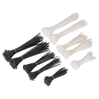 Cable Tie Assortment, Black/White - Pack of 600 CT600BW