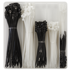 Cable Tie Assortment, Black/White - Pack of 600 CT600BW