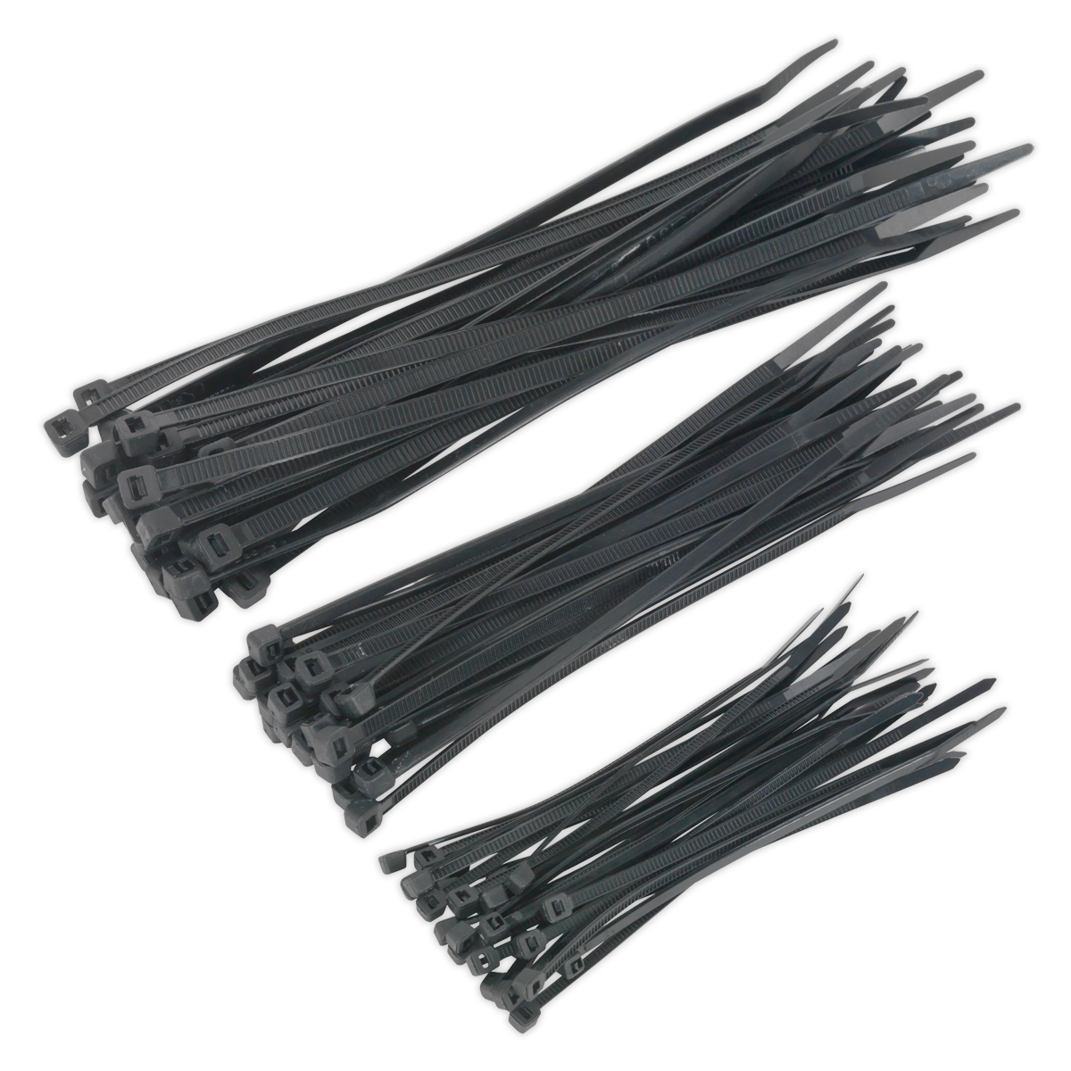 Cable Tie Assortment, Black - Pack of 75 CT75B