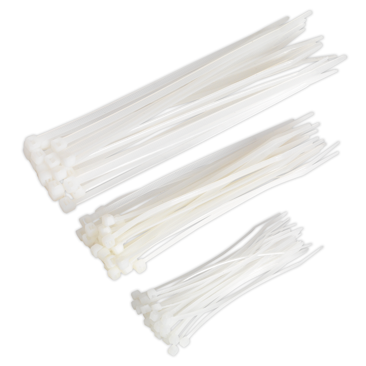 Cable Tie Assortment, White - Pack of 75 CT75W