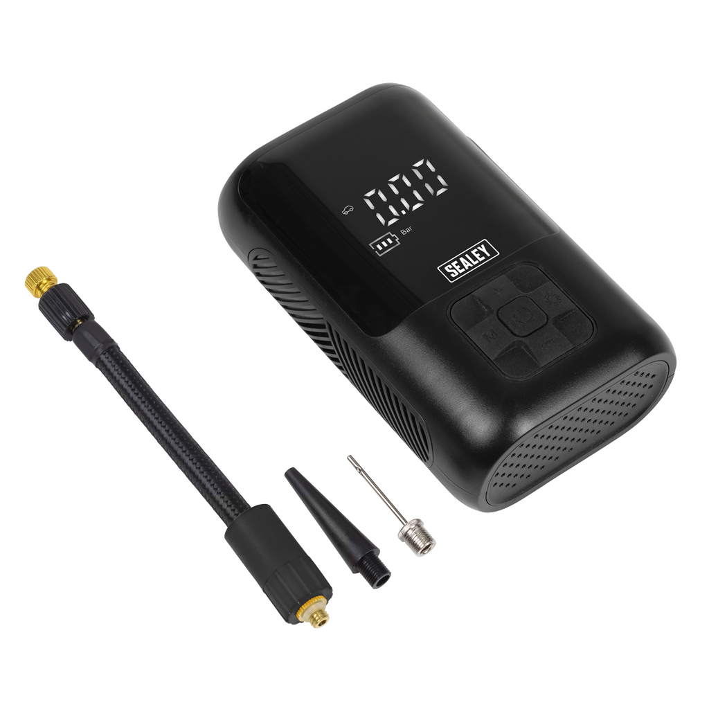 Rechargeable Tyre Inflator & Power Bank with Worklight CTI130
