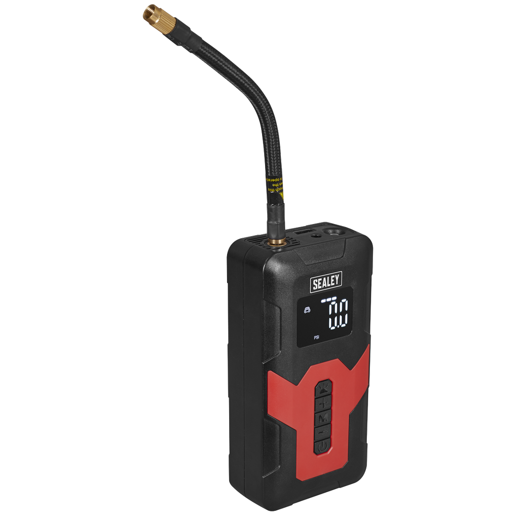 Rechargeable Tyre Inflator & Power Bank with Worklight 12V CTI140