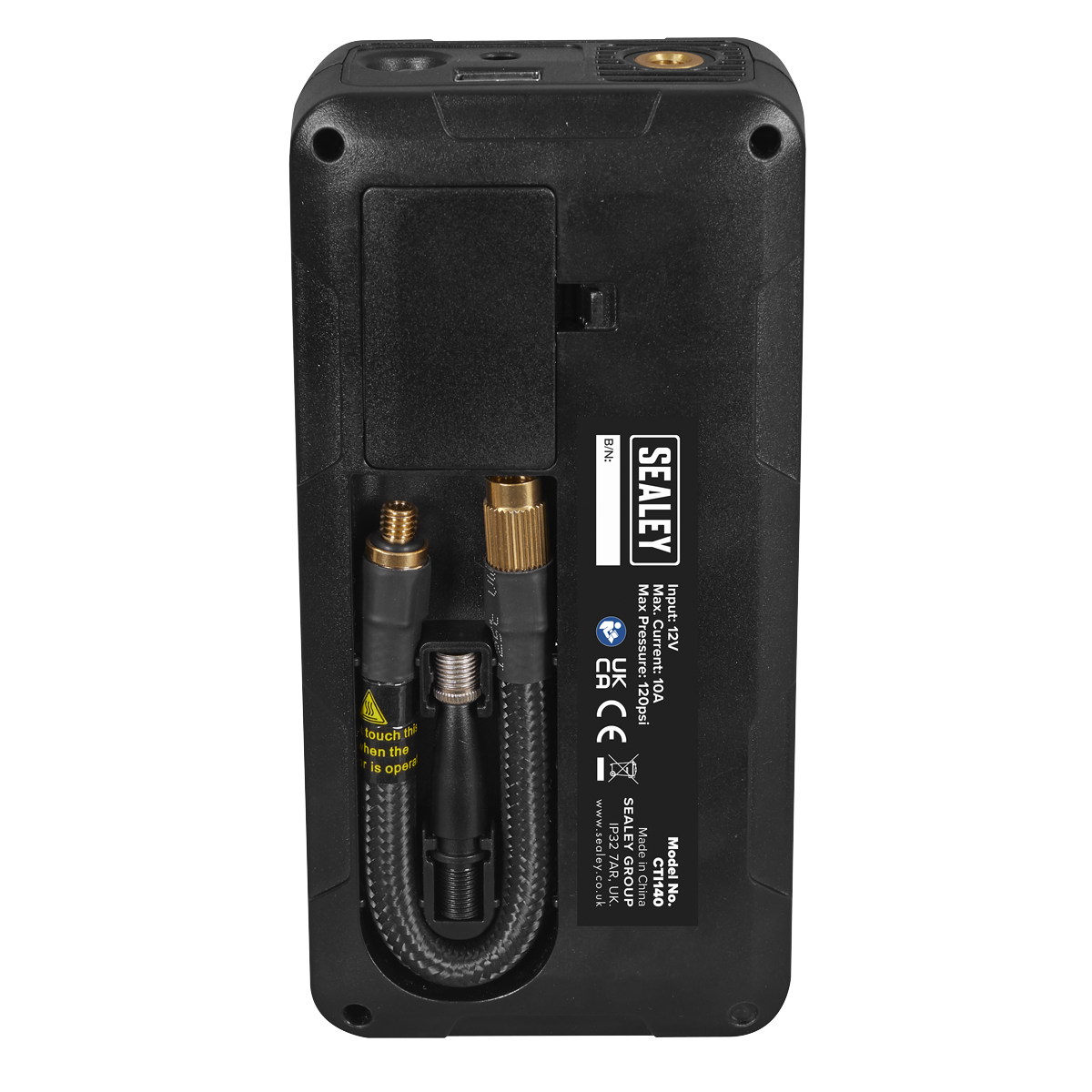 Rechargeable Tyre Inflator & Power Bank with Worklight 12V CTI140