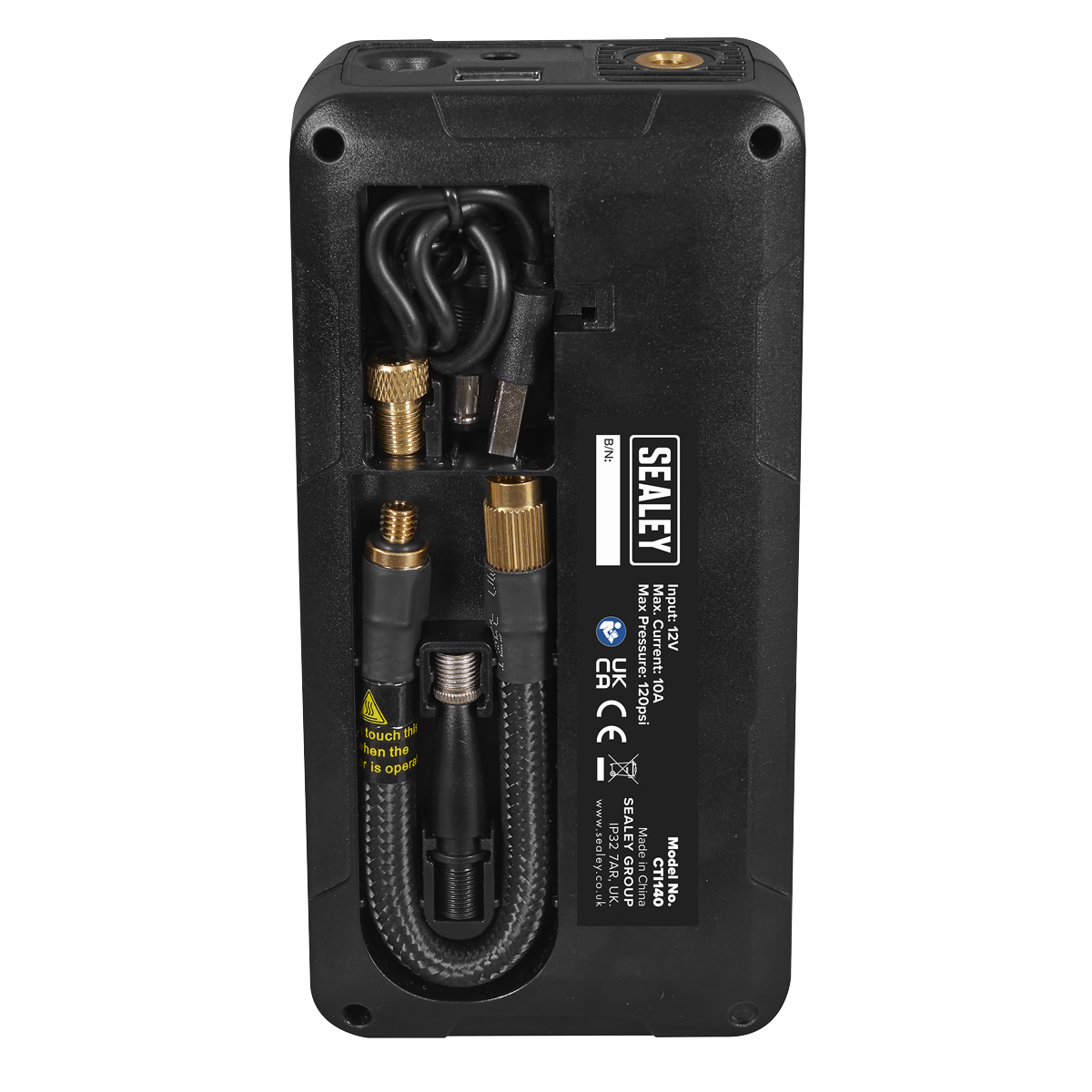Rechargeable Tyre Inflator & Power Bank with Worklight 12V CTI140