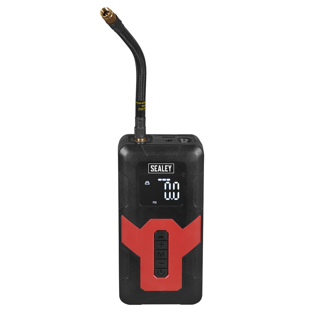Rechargeable Tyre Inflator & Power Bank with Worklight 12V CTI140