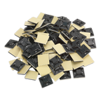 Self-Adhesive Cable Tie Mount 30 x 30mm, Black - Pack of 100 CTM3030B
