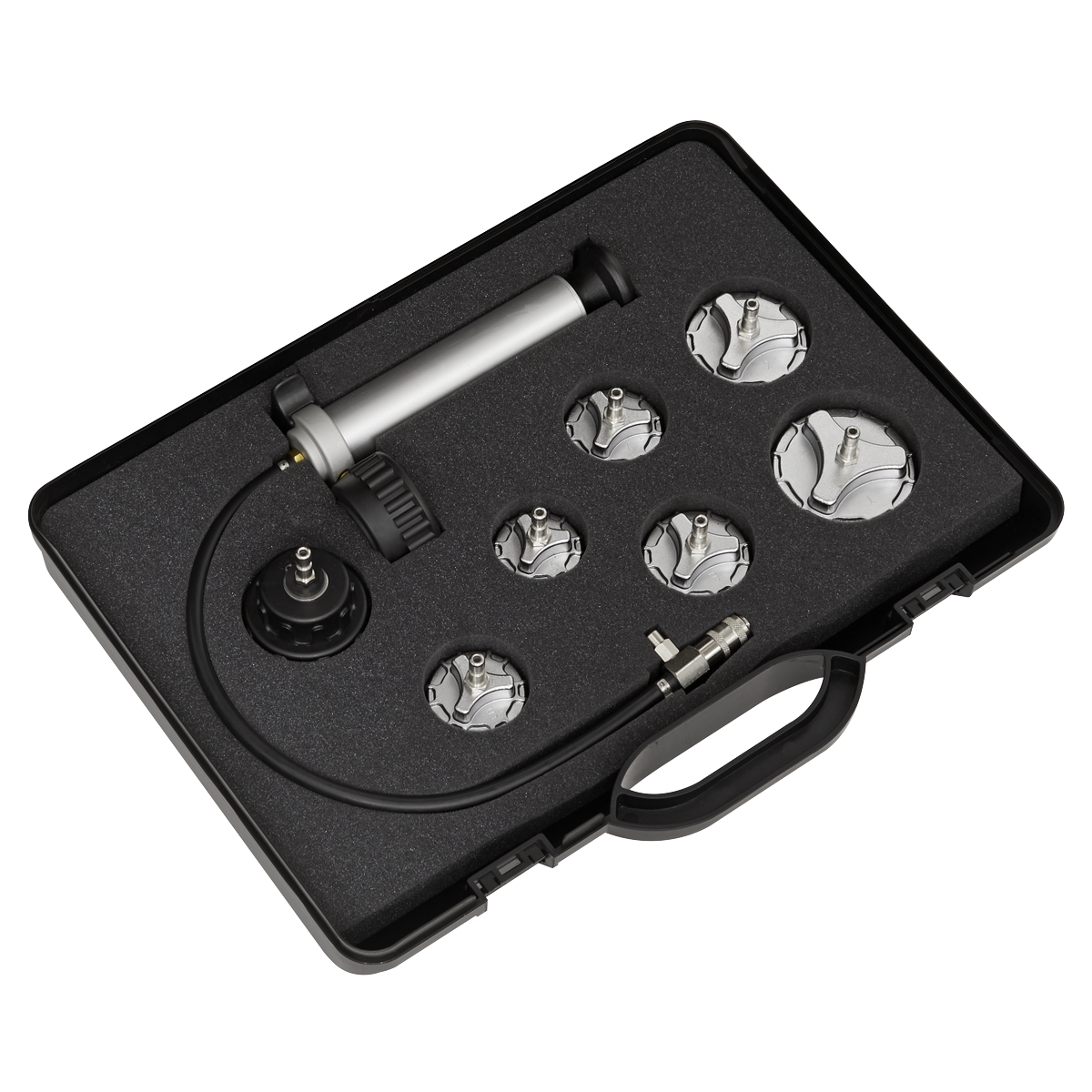 Commercial Cooling System Pressure Test Kit 7pc CV0011