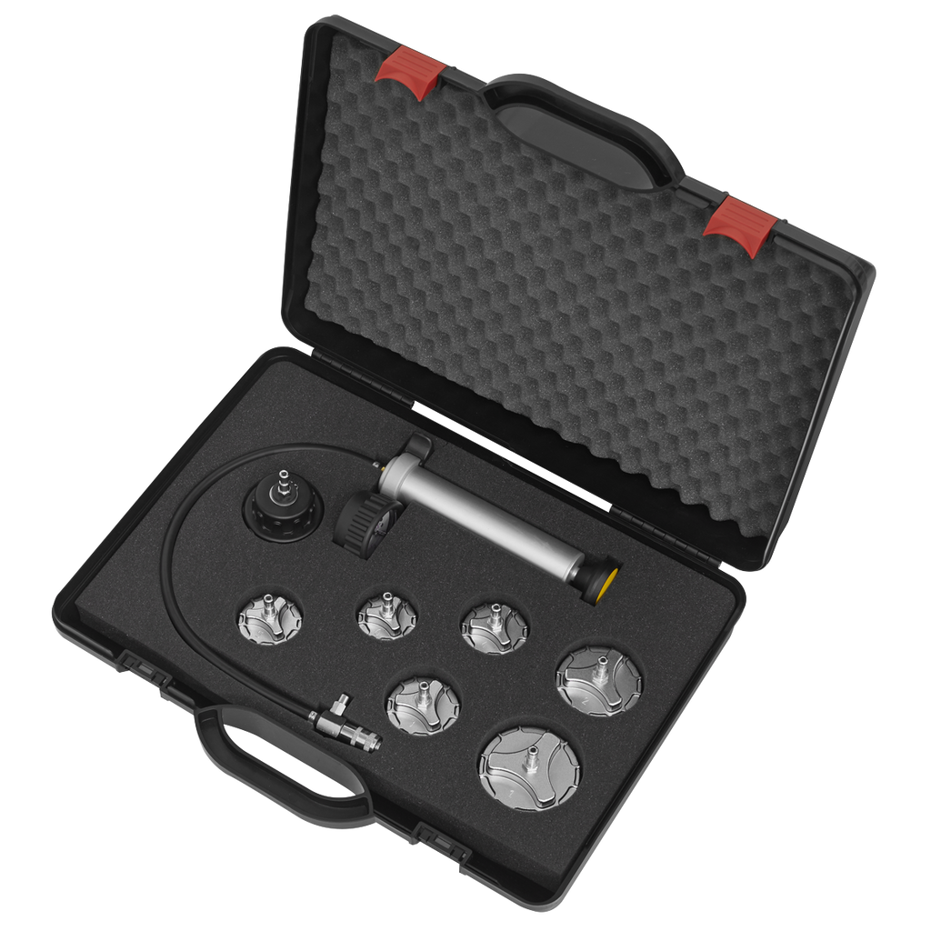Commercial Cooling System Pressure Test Kit 7pc CV0011