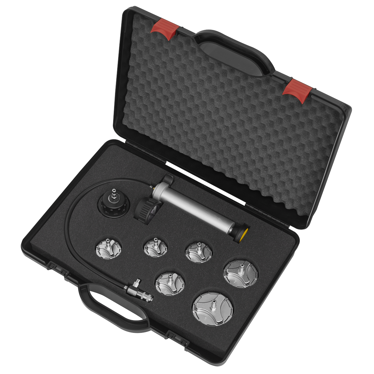 Commercial Cooling System Pressure Test Kit 7pc CV0011