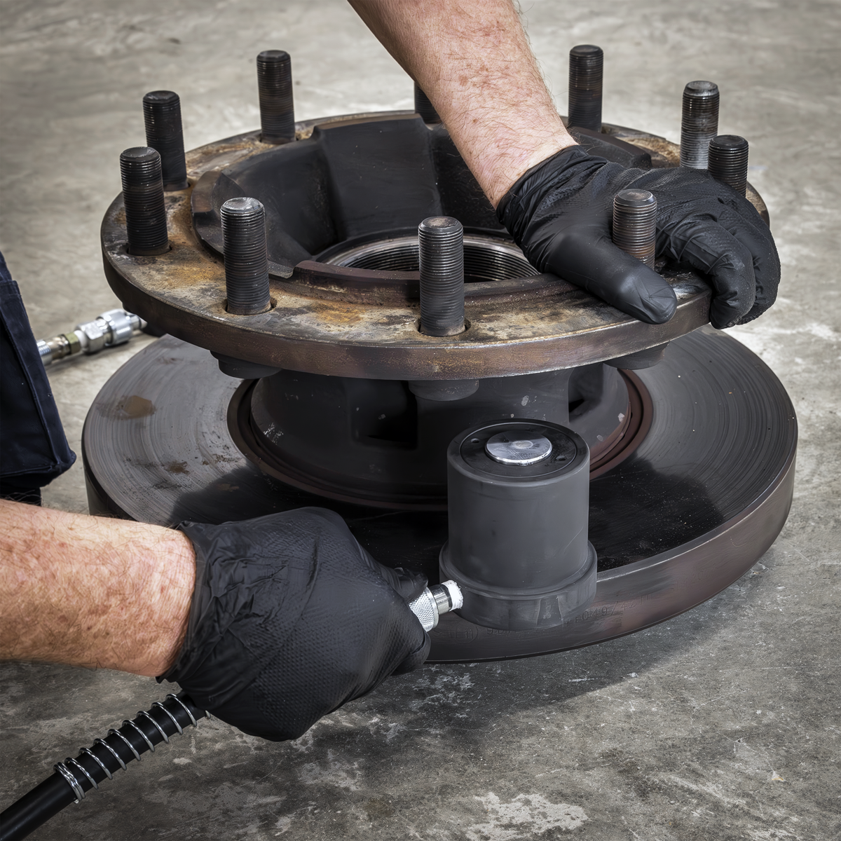Hydraulic Floating Brake Disc Press 14 Tonne CV050