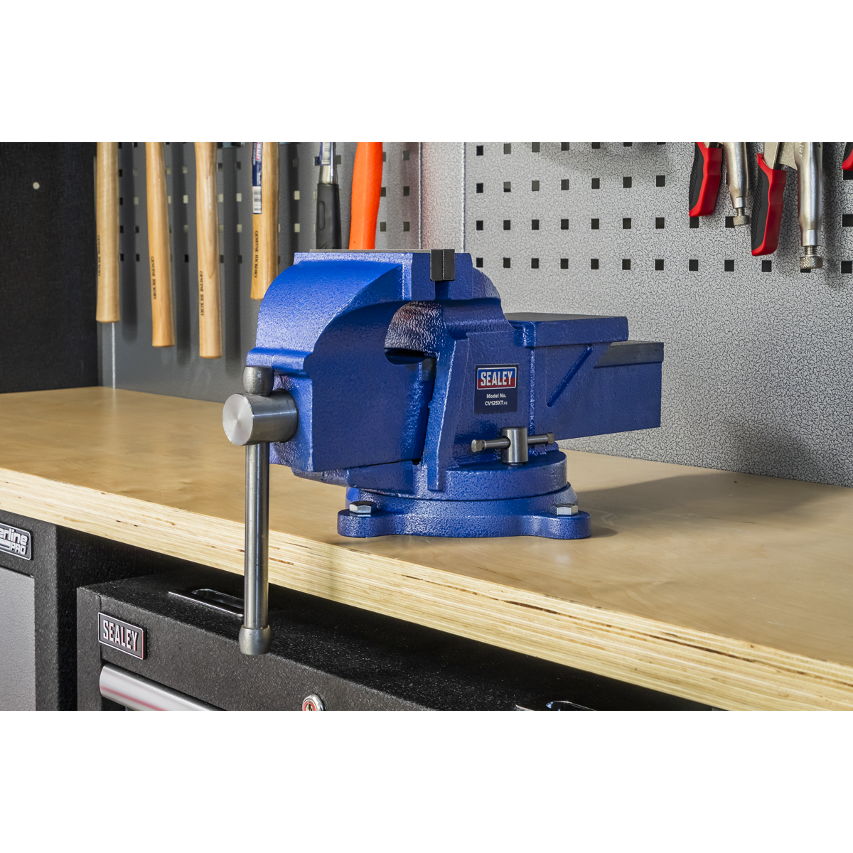 Professional Heavy-Duty Fixed Base Vice 125mm CV125XT