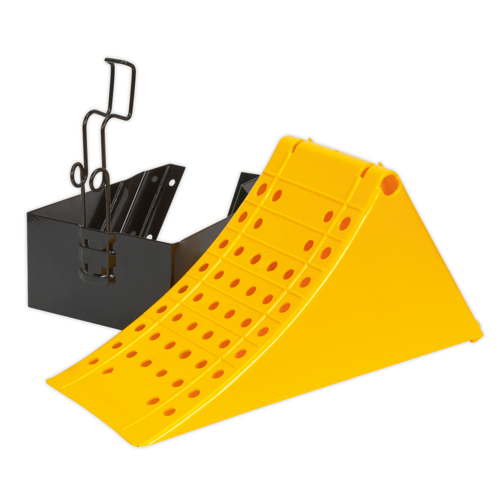 Commercial Wheel Chock with Bracket CV127