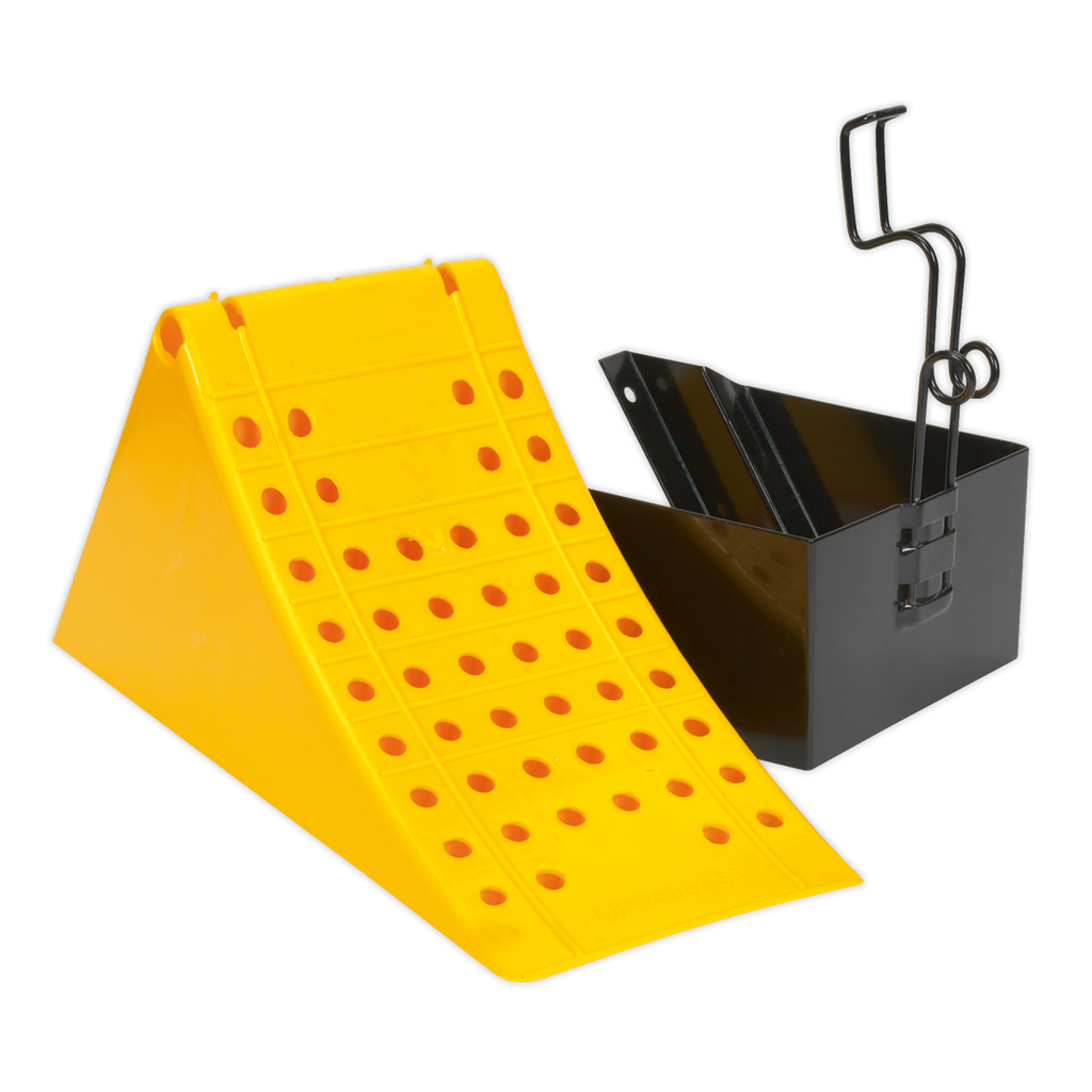 Commercial Wheel Chock with Bracket CV127