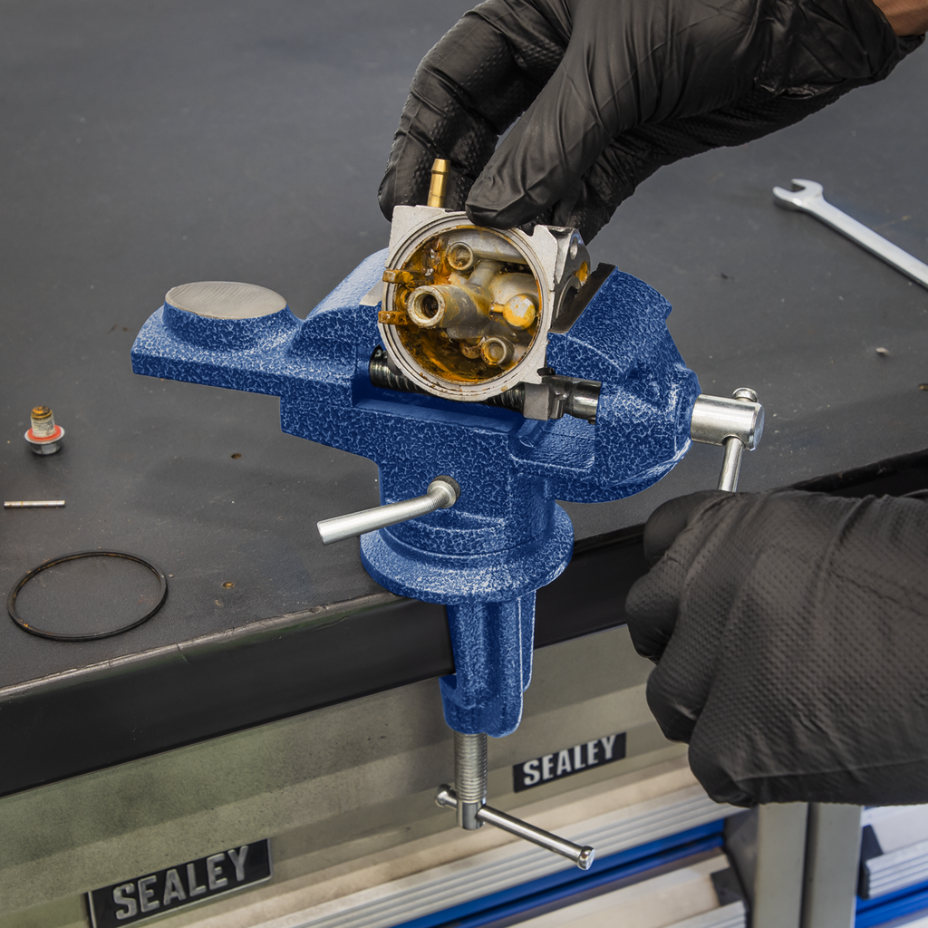 Portable Bench & Table Vice with 360° Swivel Base 50mm CV50