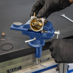 Portable Bench & Table Vice with 360° Swivel Base 50mm CV50