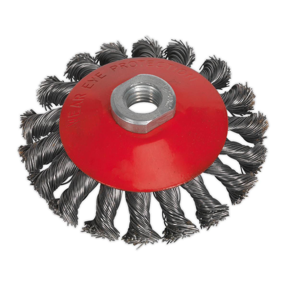 100mm Conical Wire Brush M10 x 1.5mm CWB100