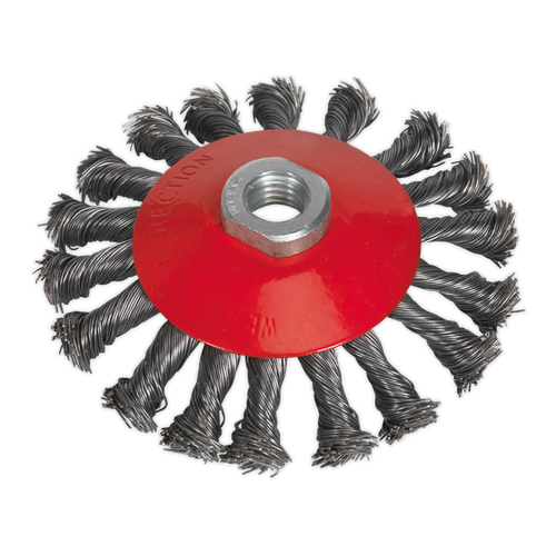 115mm Conical Wire Brush M14 x 2mm CWB115