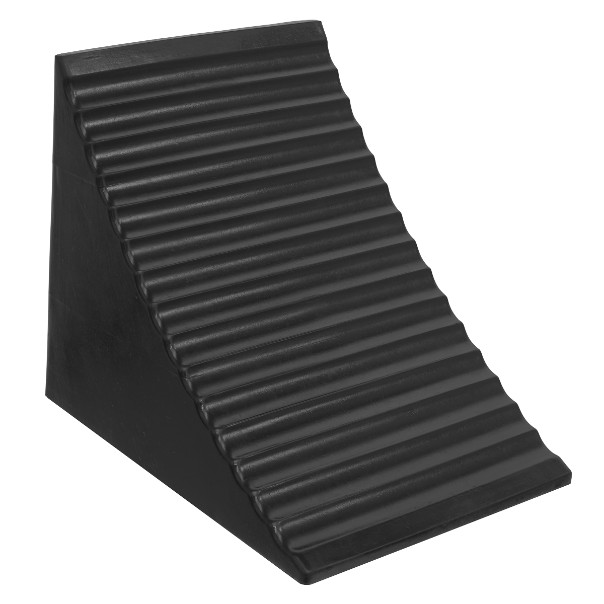 Heavy-Duty Rubber Wheel Chock - Single CWC01
