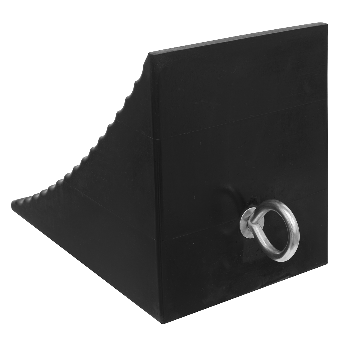 Heavy-Duty Rubber Wheel Chock - Single CWC01