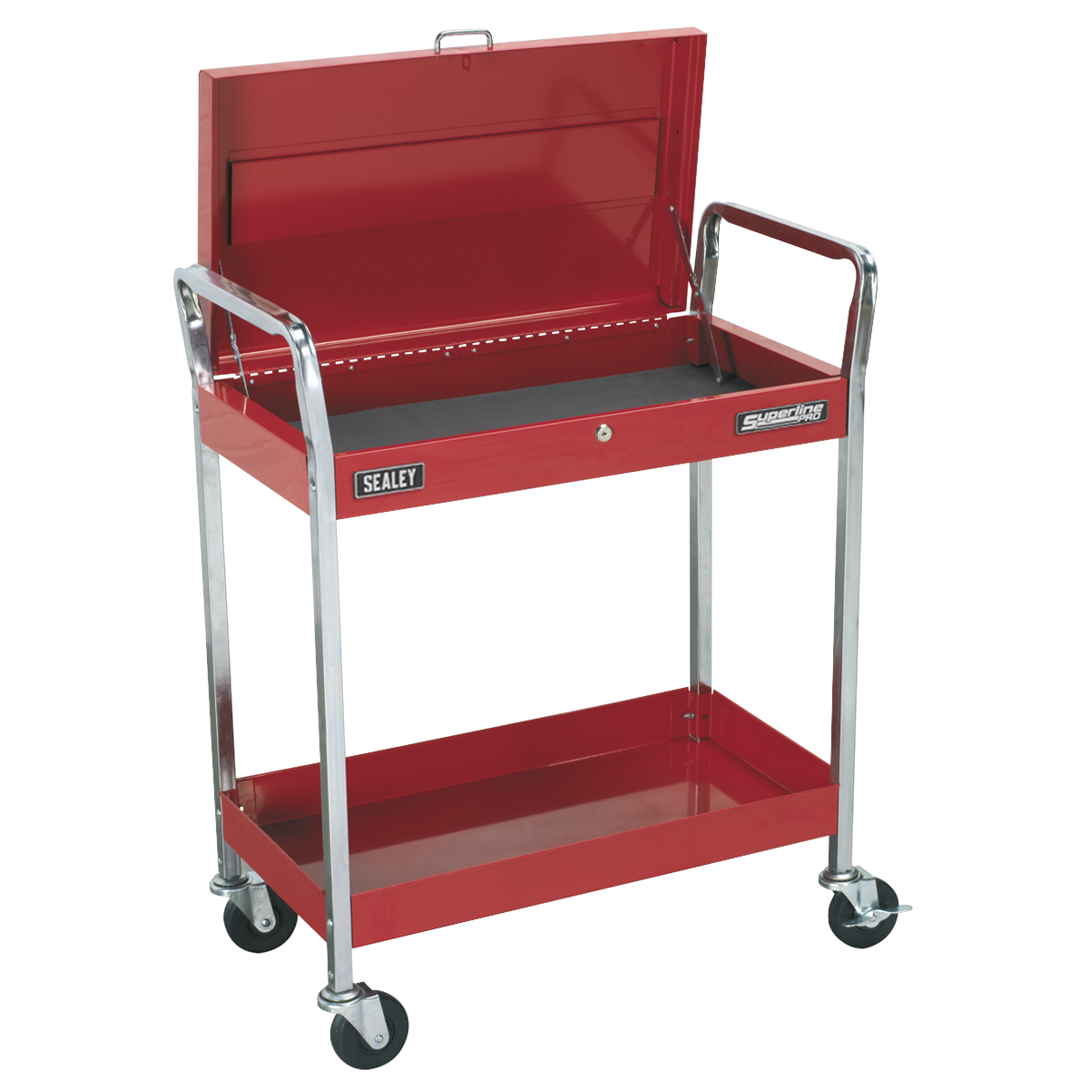Heavy-Duty Trolley with Lockable Top 2-Level CX104