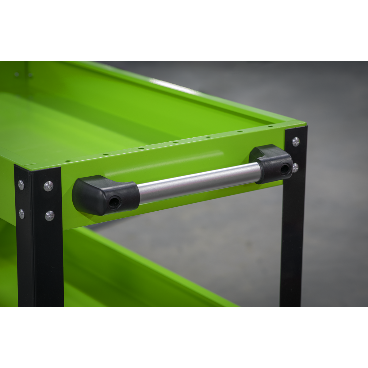 Heavy-Duty Workshop Trolley 3-Level - Hi-Vis Green CX110HV