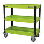 Heavy-Duty Workshop Trolley 3-Level - Hi-Vis Green CX110HV
