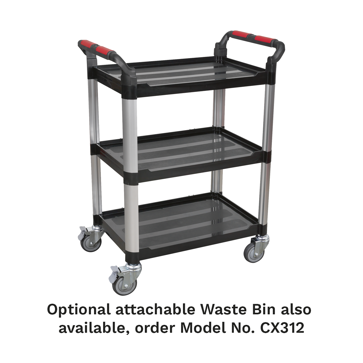 Composite Workshop Trolley 3-Level/3 Wall CX309