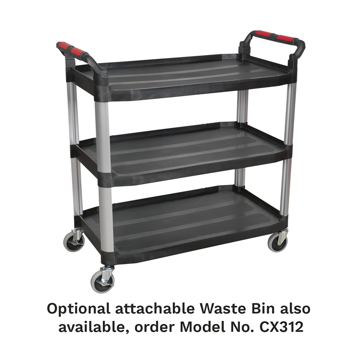 Composite Workshop Trolley 3-Level/3 Wall CX310
