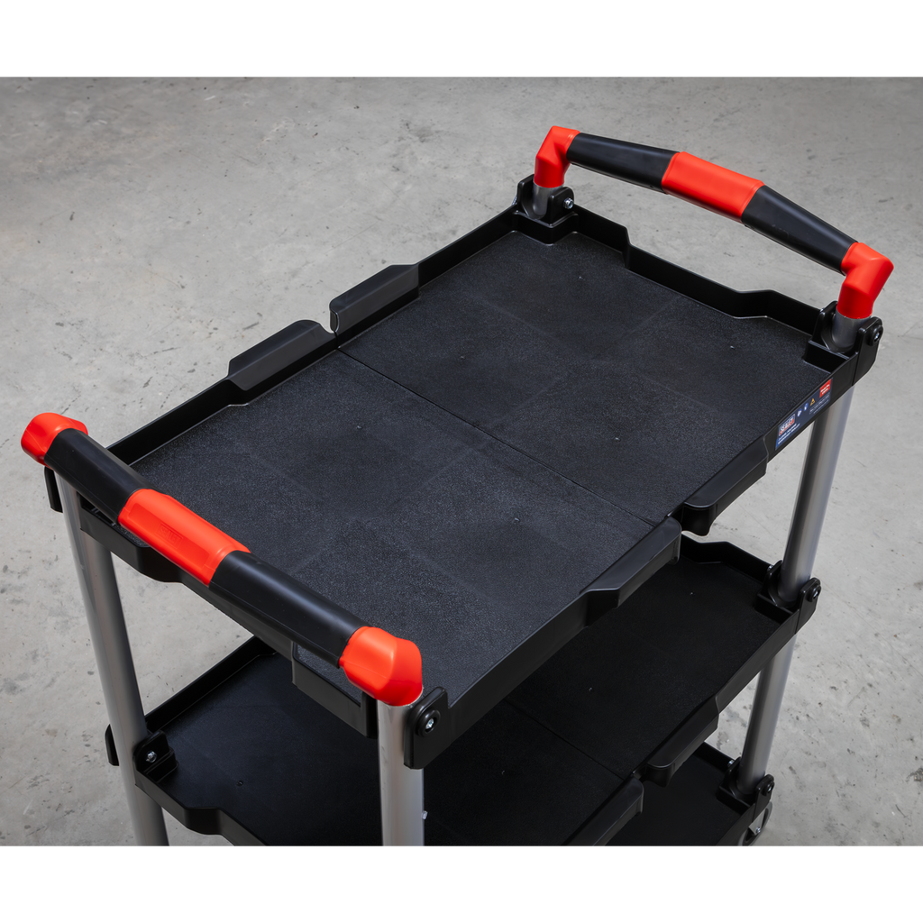 Folding Workshop Trolley 3-Level CX314