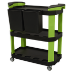 Workshop Detailing Trolley with Storage 3-level CX315