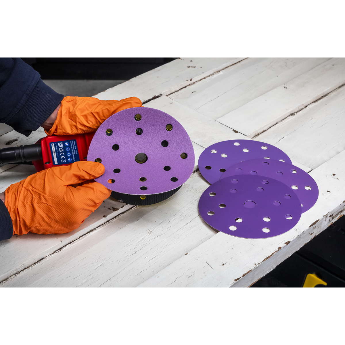 150mm Dual Action Variable Speed Palm Sander 350W/230V DAS150PS