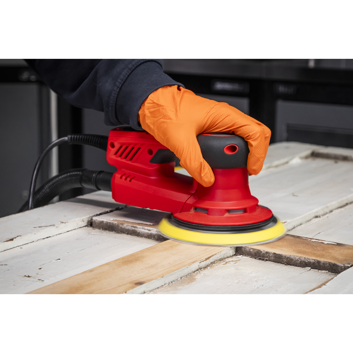 150mm Dual Action Variable Speed Palm Sander 350W/230V DAS150PS