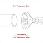 Internal & External 2-in-1 Deburring/Chamfer Tool 27-86mm DB06