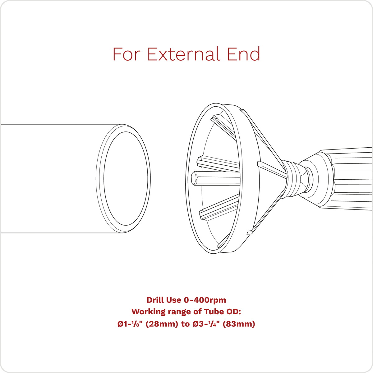 Internal & External 2-in-1 Deburring/Chamfer Tool 27-86mm DB06