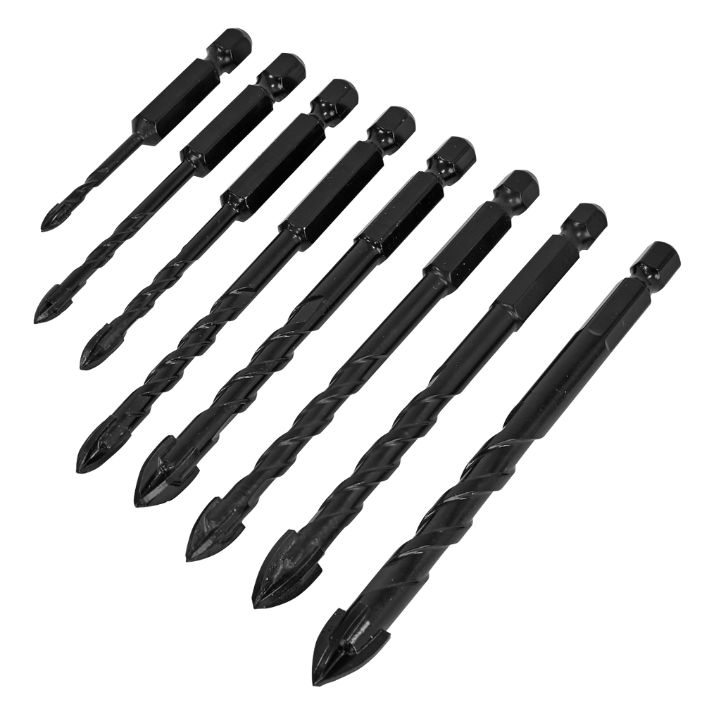 Tile & Glass Drill Bit Set 8pc DBGC1