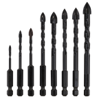 Tile & Glass Drill Bit Set 8pc DBGC1