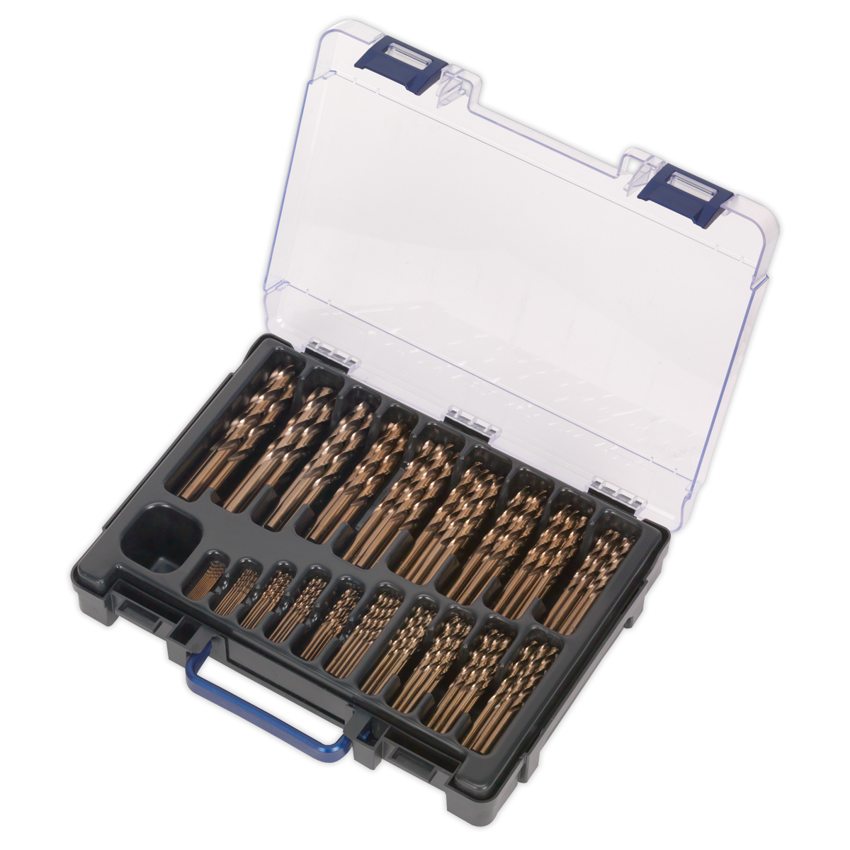 HSS Cobalt Fully Ground Drill Bit Assortment 1-10mm 170pc DBS170CB