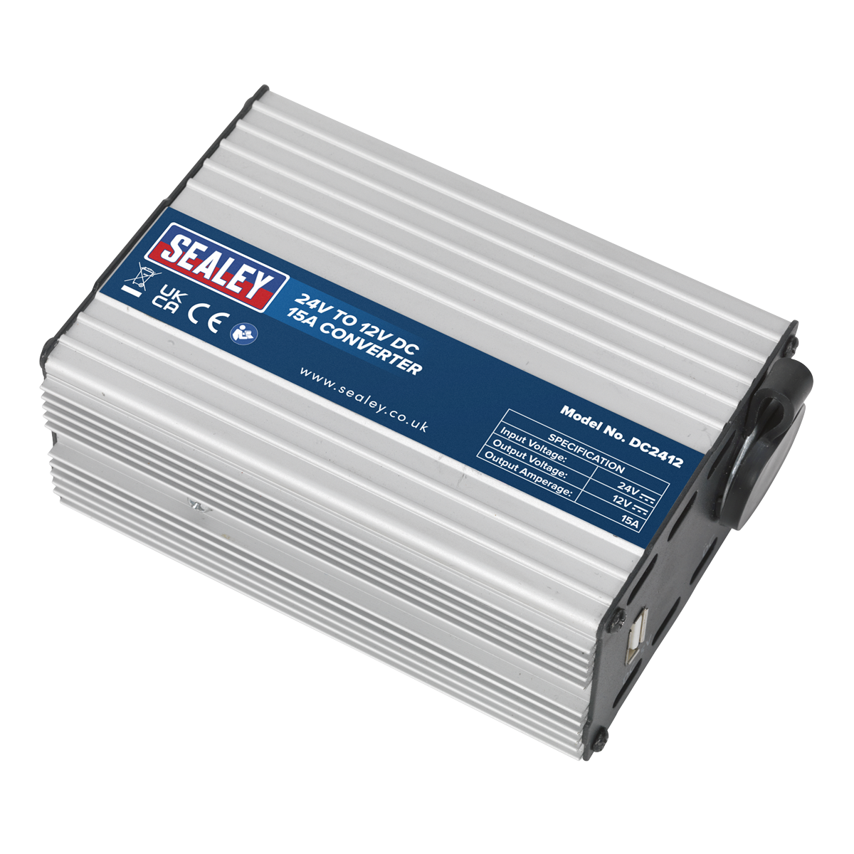 Converter 24V to 12V DC 15A DC2412