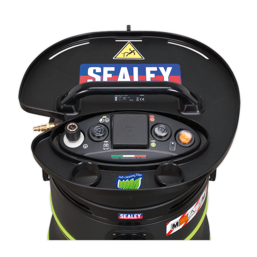 35L M Class Dust-Free Industrial Wet & Dry Vacuum Cleaner with Self-Clean for Air/Electric Power Tools 1000W/230V DFS35M