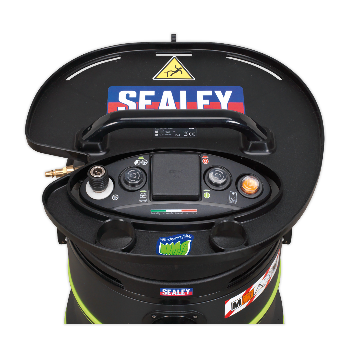 35L M Class Dust-Free Industrial Wet & Dry Vacuum Cleaner with Self-Clean for Air/Electric Power Tools 1000W/230V DFS35M