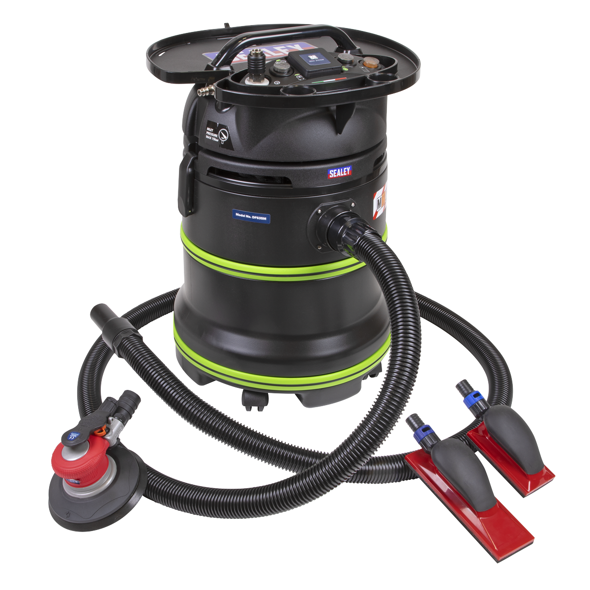 M Class Dust-Free Sanding Kit with Air Palm Sander DFSK01