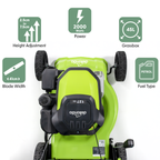 Hand-Propelled 4-Stroke Petrol Lawnmower 16"(40cm) DG100